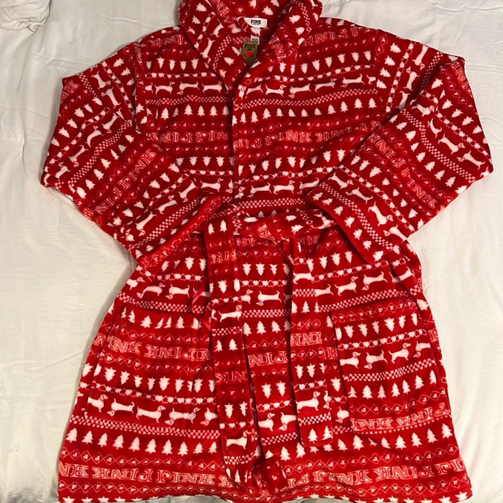 NWT PINK Fleece Robe - Picture 2 of 5